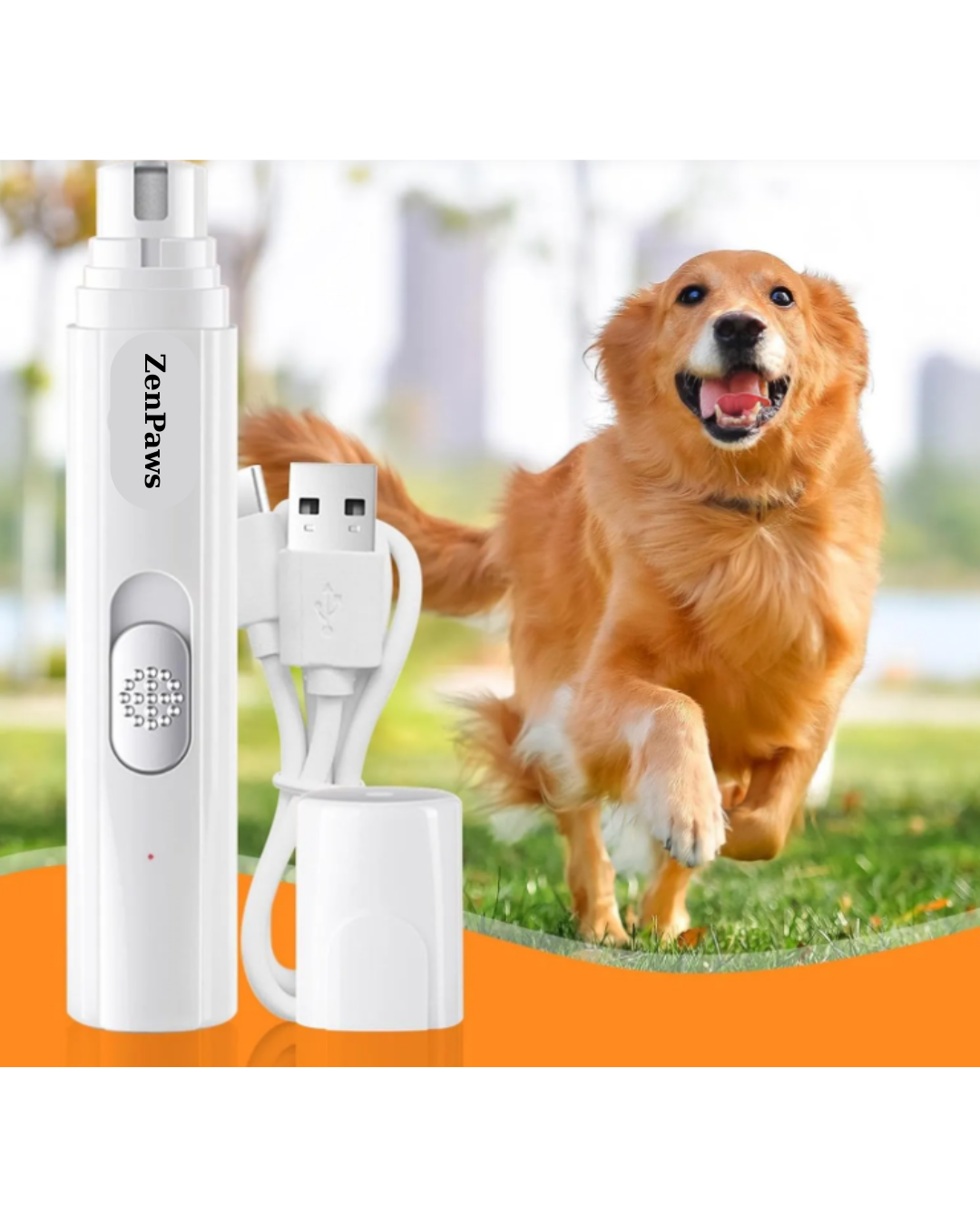 ZenPaws™: Ultra Quiet, Painless Nail File (5 Speed Settings)