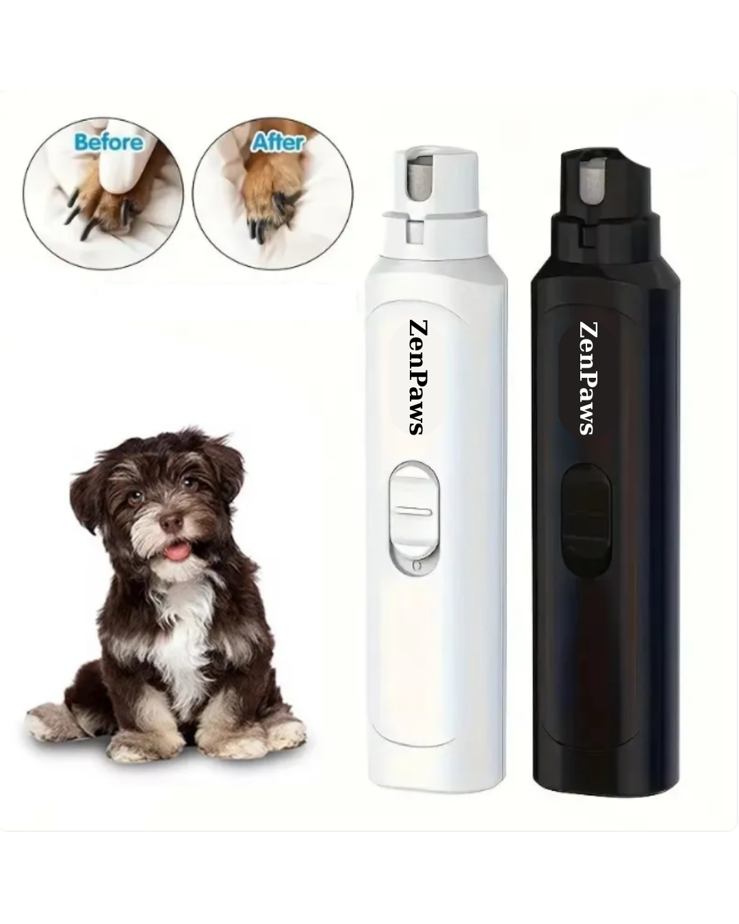 ZenPaws™: Ultra Quiet, Painless Nail File (5 Speed Settings)